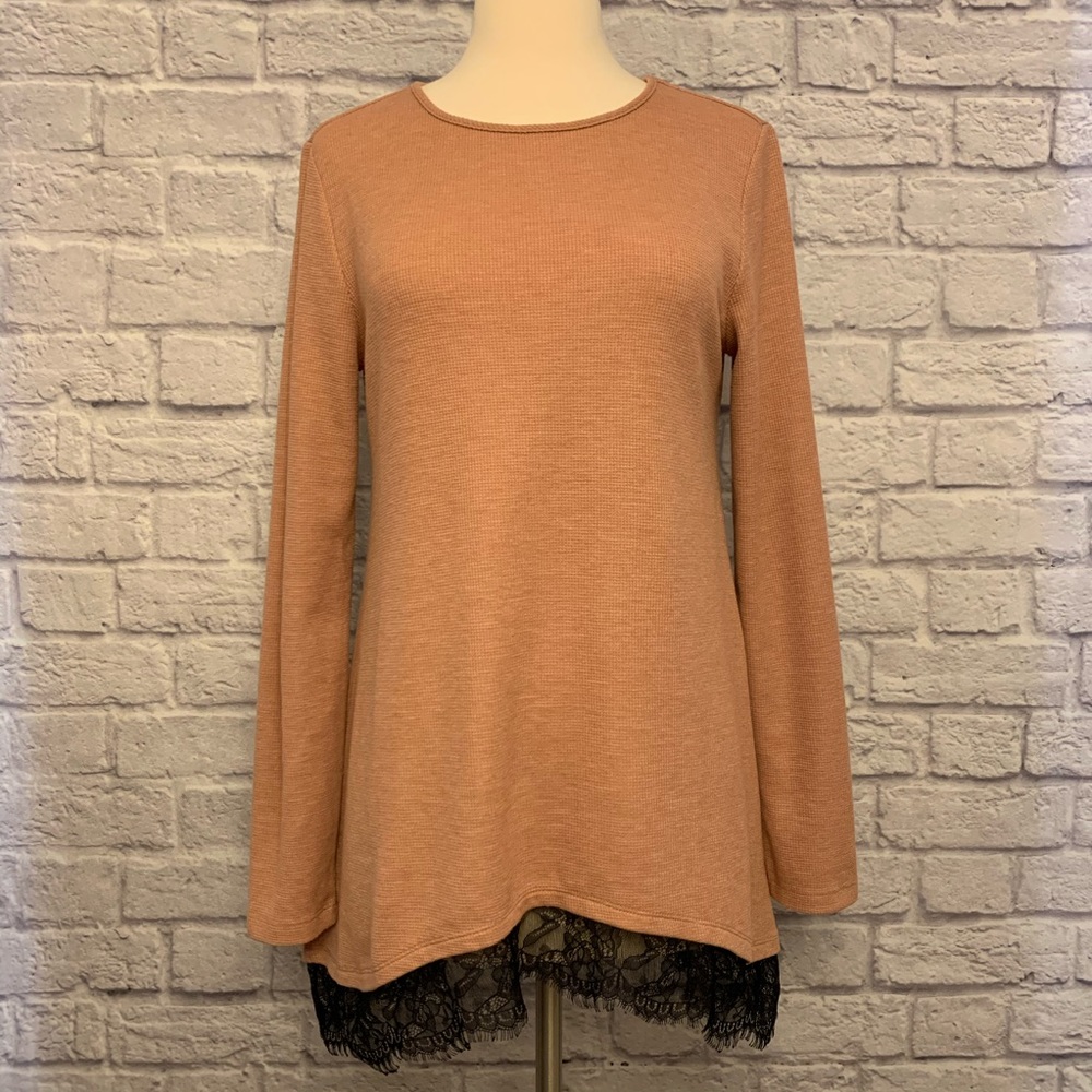 LOGO by Lori Goldstein Thermal Long Sleeve Top